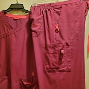 Carhartt Maroon Scrubs